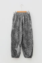 Load image into Gallery viewer, Khaki Leopard Print Star Patched Drawstring Elastic Waist Jogger Pants