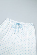 Load image into Gallery viewer, Khaki Polka Dot Patchwork Colorblock Long Sleeve Casual Two Piece Pants Set