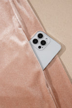 Load image into Gallery viewer, Light French Beige Embroidered Sleeve Velvet Mini Shift Dress