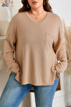 Load image into Gallery viewer, Parchment Plus Size Drop Shoulder Knit Tunic Top