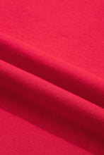 Load image into Gallery viewer, Red Colorblock Polka Dot Contrast Trim Oversized Sweatshirt