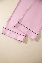 Load image into Gallery viewer, Delicacy Long Sleeve Colorblock Patchwork Two Piece Home Wear Lounge Set