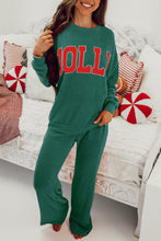 Load image into Gallery viewer, Racing Red MERRY Corded Long Sleeve Top and Pockets Pants Set