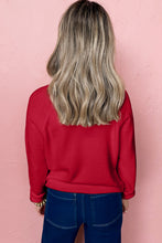 Load image into Gallery viewer, Blackish Green MERRY Letter Pattern Christmas Raglan Sleeve Sweater