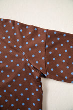 Load image into Gallery viewer, Red Polka Dot Drawstring Wide Leg Long Sleeve Top Pant Set