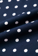 Load image into Gallery viewer, Red Polka Dot Drawstring Wide Leg Long Sleeve Top Pant Set