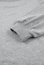 Load image into Gallery viewer, Medium Grey Sequin Western Ghost Print Long Sleeve Round Neck Sweatshirt