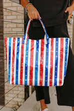Load image into Gallery viewer, Color black Polka Dot Vinyl Glossy Tote Bag