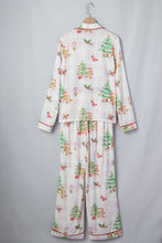 Load image into Gallery viewer, Pink Plaid Snowflake Christmas Gingerbread Man Print Long 2pcs Lounge Set