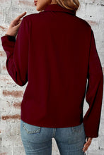 Load image into Gallery viewer, Black Collar Tab Sleeve Zip Up Flap Detail Jacket