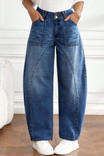 Load image into Gallery viewer, Ashleigh Blue Curved-Knife Ankle-Length Casual Jeans