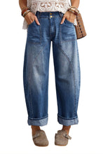 Load image into Gallery viewer, Ashleigh Blue Curved-Knife Ankle-Length Casual Jeans