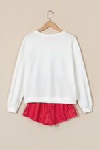 Load image into Gallery viewer, Red Plaid MERRY Holiday Long Sleeve Top and Shorts Set
