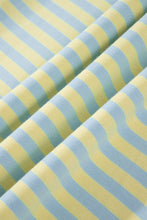 Load image into Gallery viewer, Pink Stripe Colorblock Trim Crew Neck Loose Tee Drawstring Elastic Waist 2pcs Pant Set