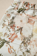 Load image into Gallery viewer, Beige Vintage Style Floral Print High Waist Wide Leg Jeans