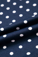 Load image into Gallery viewer, Red Polka Dot Drawstring Wide Leg Long Sleeve Top Pant Set