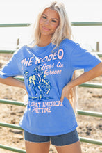 Load image into Gallery viewer, Sky Blue Rodeo Forever Western Graphic Tee