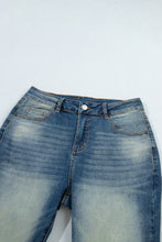 Load image into Gallery viewer, Sail Blue Pocket Detail Flare Leg Jeans