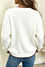 Load image into Gallery viewer, Chicory Coffee Fall Pumpkin Pattern Casual Pullover Sweater