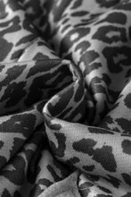 Load image into Gallery viewer, Khaki Leopard Print Star Patched Drawstring Elastic Waist Jogger Pants