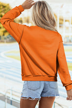 Load image into Gallery viewer, Carrot Pumpkin/Fall Letter Print Mock Neck Tunic Pullover Sweatshirt