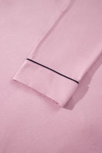Load image into Gallery viewer, Delicacy Long Sleeve Colorblock Patchwork Two Piece Home Wear Lounge Set