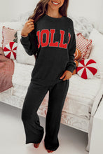 Load image into Gallery viewer, Racing Red MERRY Corded Long Sleeve Top and Pockets Pants Set