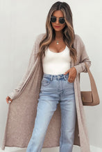 Load image into Gallery viewer, Dirty blue Solid Color Long Sleeve Casual Tunic Shift Cardigan