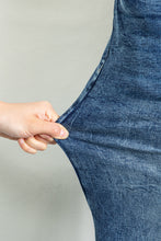Load image into Gallery viewer, Sail Blue Acid Wash Pocket Detail Flare Jeans