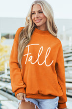 Load image into Gallery viewer, Carrot Pumpkin/Fall Letter Print Mock Neck Tunic Pullover Sweatshirt
