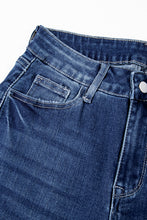 Load image into Gallery viewer, Sail Blue Mineral Wash Raw Hem High Waist Flared Jeans