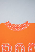 Load image into Gallery viewer, Tomato Red Casual Polka Dot Patchwork Letter Graphic Plus Size Sweatshirt