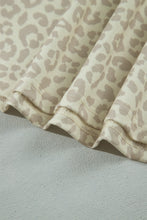 Load image into Gallery viewer, Pink Leopard Print Varsity Striped Detail 3/4 Sleeve Top Shift Pant Set