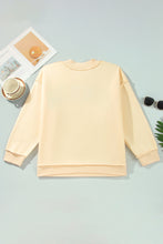Load image into Gallery viewer, Yellow Jesus Slogan Stand Neck Long Sleeve Oversized Tunic Plus Size Sweatshirt