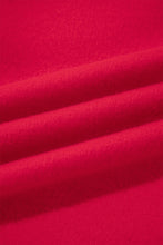 Load image into Gallery viewer, Red Colorblock Polka Dot Contrast Trim Oversized Sweatshirt