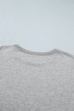 Load image into Gallery viewer, Medium Grey Sequin Western Ghost Print Long Sleeve Round Neck Sweatshirt