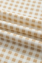 Load image into Gallery viewer, Red Color Block Plaid Patchwork Long Sleeve Pullover Wide Leg Pant Set