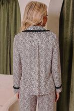 Load image into Gallery viewer, Brown Leopard Print Bow Knot Patchwork Long Sleeve Lounge Set