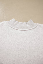 Load image into Gallery viewer, Coffee WWJD Mix Pattern Letter Graphic Exposed Seam Loose Plus Size Sweatshirt