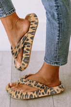Load image into Gallery viewer, Leopard Print Thick Sole Flip Flops