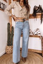 Load image into Gallery viewer, Beau Blue Sparkle Detail Western Casual Shift Jeans