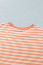 Load image into Gallery viewer, Grapefruit Orange Drop Shoulder Long Sleeve Pullover Elastic Waist Casual Short Set