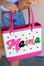 Load image into Gallery viewer, Rose Red mama Print Self-assembly Straps Hollowed EVA Beach Bag