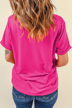 Load image into Gallery viewer, Rose Red Margaritas Made Me Do It Striped Graphic Beach Vacation Tee