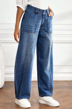 Load image into Gallery viewer, Ashleigh Blue Curved-Knife Ankle-Length Casual Jeans