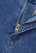 Load image into Gallery viewer, Ashleigh Blue Golden Button Detail Rolled Edge Flare Leg Jeans