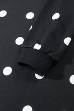 Load image into Gallery viewer, Red Polka Dot Raw Hem Relaxed Pullover Loose Skort Two Piece Set