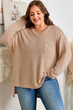 Load image into Gallery viewer, Parchment Plus Size Drop Shoulder Knit Tunic Top