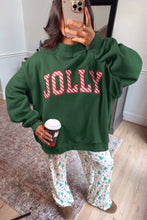 Load image into Gallery viewer, Light Grey MERRY Embroidered Letter High Neck Tunic Pullover Sweatshirt
