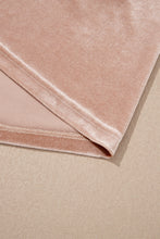 Load image into Gallery viewer, Light French Beige Embroidered Sleeve Velvet Mini Shift Dress